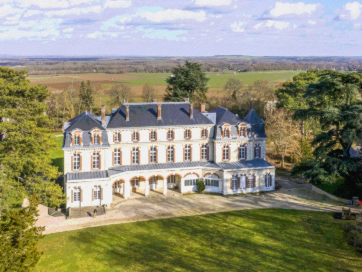 Aerial view of the future YWAM Château home in France, the vision for a permanent OneKorea base in Europe